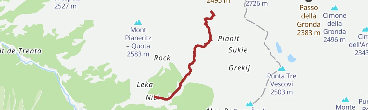 Route map: Col Lazouney